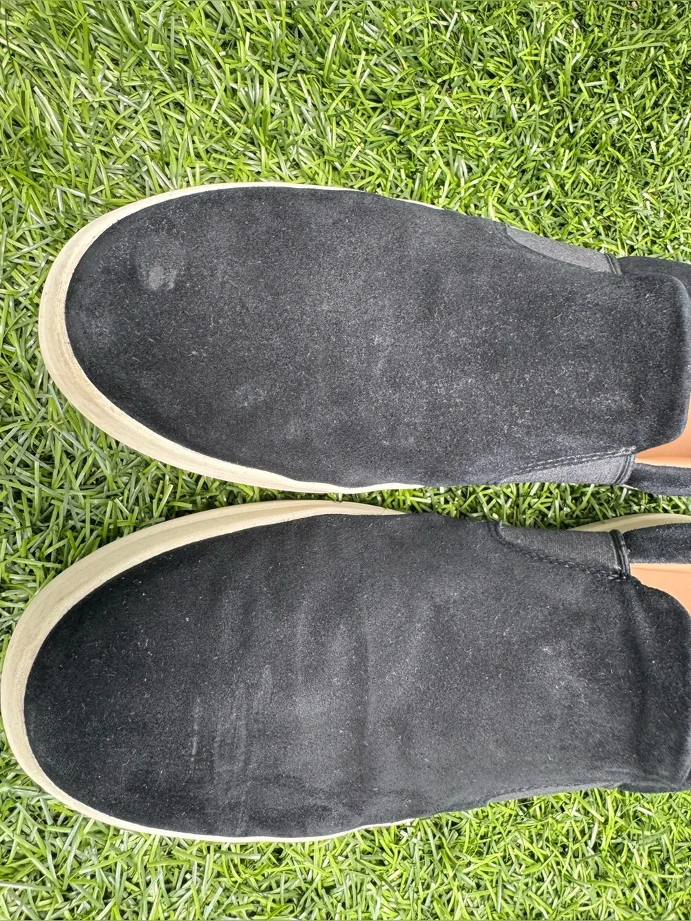 Vince Fulton Men Black Suede Slip On Loafers 11